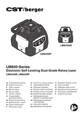 CST/BERGER LM800 Serie Manual Original