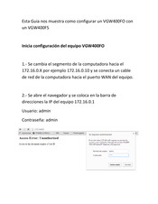 Planet VGW400FO Manual Del Usuario