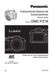 Panasonic Lumix DMC-FZ18 Instrucciones De Uso