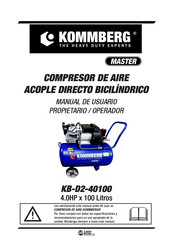 Kommberg MASTER KB-D2-40100 Manual De Usuario