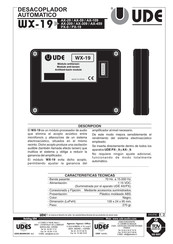 UDE AX-309 Instrucciones De Montaje