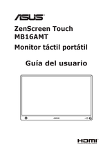 Asus ZenScreen Touch MB16AMT Guia Del Usuario