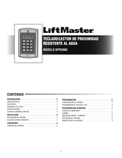 LiftMaster KPR2000 Guia Del Usuario