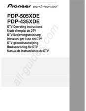 Pioneer PDP-435XDE Manual Del Usuario