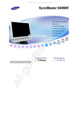 Samsung SyncMaster 940MW Manual Del Usuario