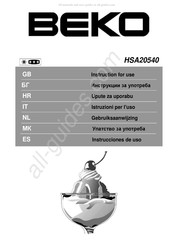 Beko HSA20540 Instrucciones De Uso