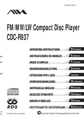 Sony AIWA CDC-R937 Instrucciones De Manejo