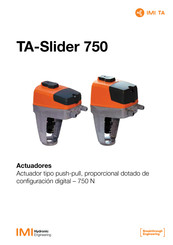 IMI Hydronic TA-Slider 750 Guia De Inicio Rapido