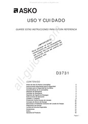 Asko D3731 Manual De Uso Y Cuidado