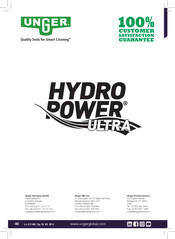 unGer HydroPower Ultra UHP01 Manual Del Usuario