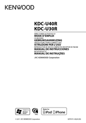 JVC KENWOOD KDC-U40R Manual De Instrucciones