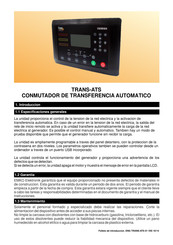 EMKO TRANS-ATS Manual Del Usuario