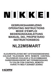 Nikkei NL22MSMART Manual Del Propietário