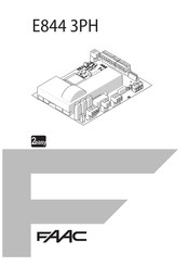 Faac E844 3PH Manual Del Usuario