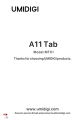 UMIDIGI A11 Tab MT01 Manual Del Usuario