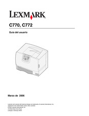 Lexmark C772 Guia Del Usuario