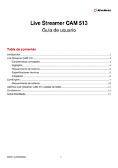Avermedia CAM 513 Guia Del Usuario