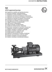 Grundfos NK Suplemento A Las Instrucciones De Instalación Y Funcionamiento