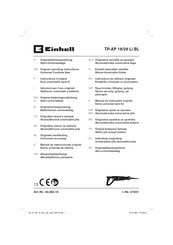 EINHELL TP-AP 18/28 Li BL Manual De Instrucciones Original