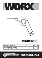 Worx MakerX Manual Del Usuario