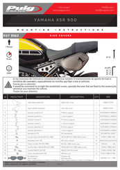 Puig YAMAHA XSR 900 Instrucciones De Montaje