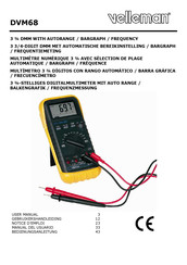 Velleman DVM68 Manual Del Usuario