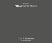 Carl F. Bucherer PATRAVI EVOTEC DAYDATE Instrucciones