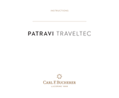 Carl F. Bucherer Patravi traveltec Instrucciones