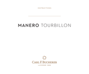 Carl F. Bucherer MANERO TOURBILLON Instrucciones