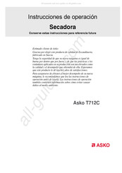 Asko T712C Instrucciones De Operación