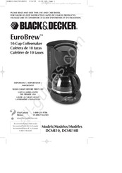 Black and Decker EuroBrew DCME10 Manual Del Usuario