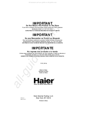 Haier TST1000 Manual Del Usuario