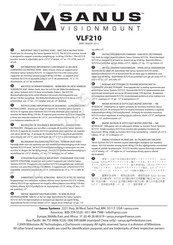 Sanus VisionMount VLF210 Manual Del Usuario