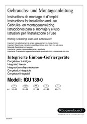 KÜPPERBUSCH IGU 139-0 Istrucciones Para El Montaje Y El Uso