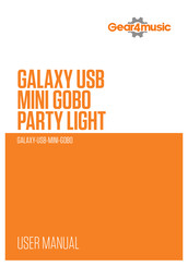 Gear4music GALAXY-USB-MINI-GOBO Manual Del Usuario