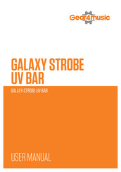 Gear4music GALAXY-STROBE-UV-BAR Manual Del Usuario