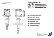 Endress+Hauser liquiphant S FTL 71 Serie Manual Del Usuario