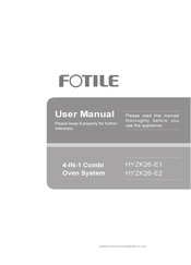 FOTILE HYZK26-E2 Manual Del Usuario