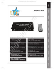 HQ AVSWITCH-58 Manual De Uso