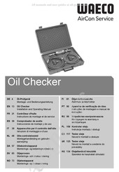 Waeco AirCon Oil Checker R134a Instrucciones De Montaje Y De Uso