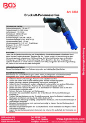 BGS technic 3334 Manual De Instrucciones