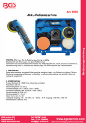 BGS technic 9259 Manual De Instrucciones