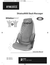 HoMedics ShiatsuMAX CBS-1000-GB Manual Del Usuario