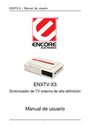 Encore electronics ENXTV-X3 Manual De Usuario