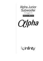 Infinity Alpha Junior Manual Del Usuario