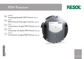 Resol PSW Premium Manual