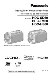 Panasonic HDC-HS60 Instrucciones De Funcionamiento