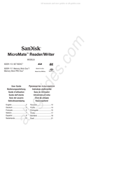 SanDisk MicroMate SDDR-117 Guia Del Usuario