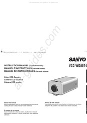 Sanyo VCC-WD8574 Manual De Instrucciones