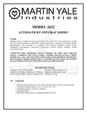 Martin Yale Industries 1632 Manual Del Usuario